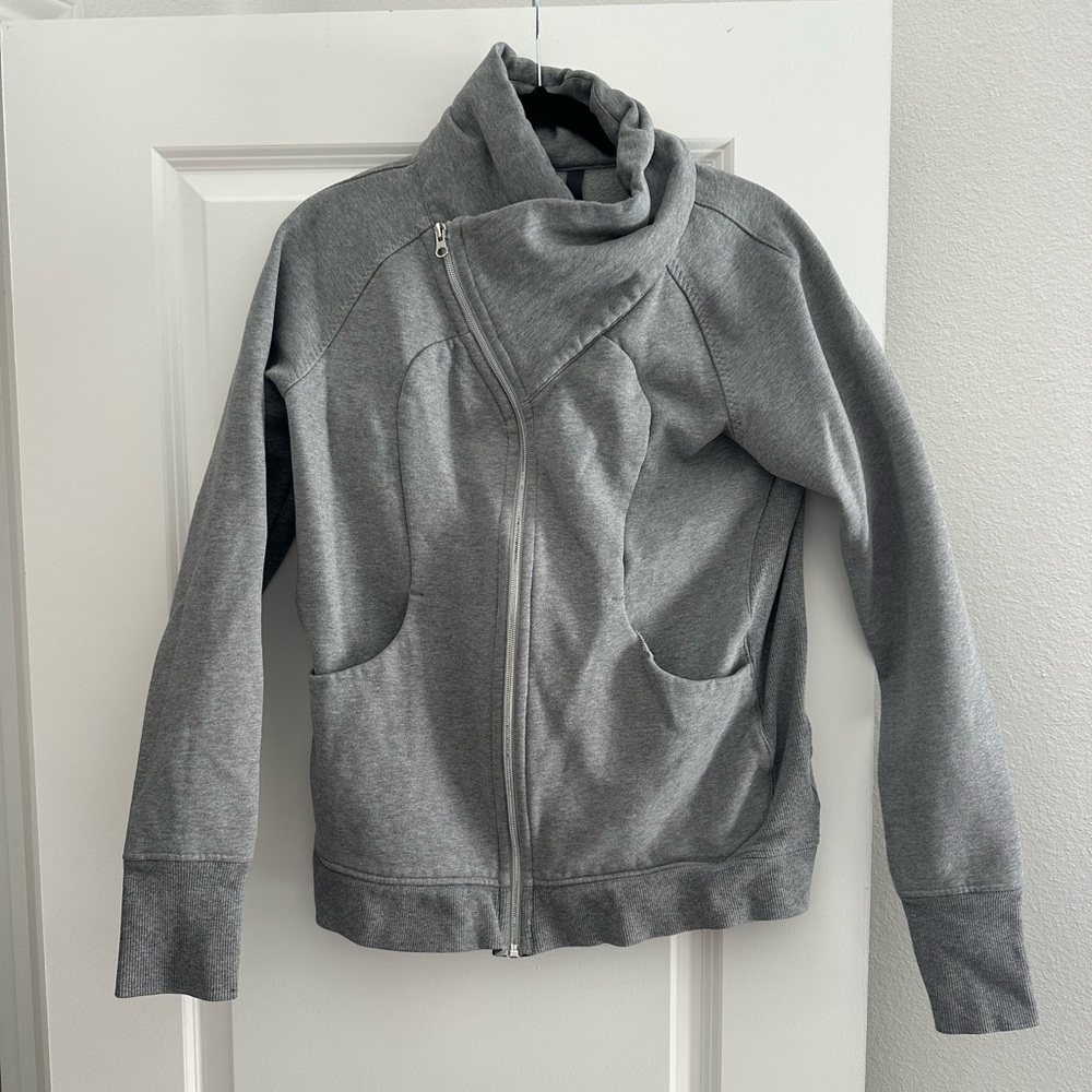 Lululemon asymmetric funnel neck scuba jacket